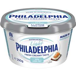 Philadelphia Light Cream Cheese Spread Tub