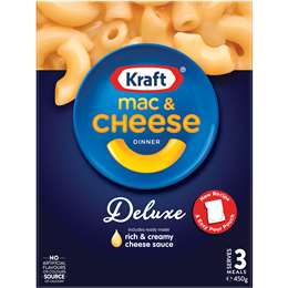 Kraft Mac & Cheese Macaroni Pasta Deluxe Box 450g | Woolworths