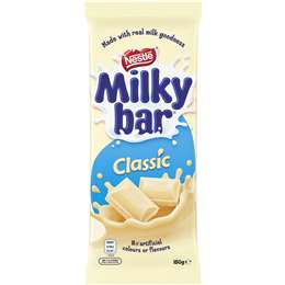 Nestle Milkybar White Chocolate Block 180g