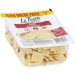 La Tosca Fresh Filled Pasta Beef Ravioli Value Pack