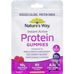 Nature's Way Instant Active Protein Gummies Berry Citrus Flavour 40 pack