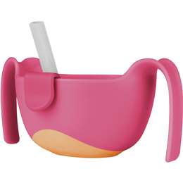 B.box Bowl & Straw  - Strawberry Shake