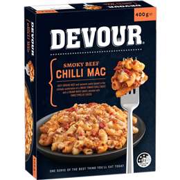 Devour Devour Smoky Beef Chilli Mac Frozen Meal