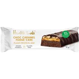 Health Lab Plant Protein Bar Choc Caramel Fudge Cake