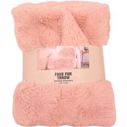 Faux Fur Bubble Throw Blanket Dusty Blue each