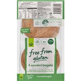 Woolworths Free From Gluten Seeded Bagels