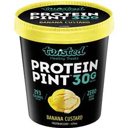 Twisted Healthy Treats Protein Pint Banana Custard Frozen Dessert 475mL