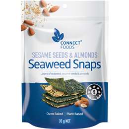 Connect Foods Sesame Seed & Almond Seaweed Snaps