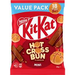 KitKat Hot Cross Bun Flavour Fun Size Chocolate Sharepack 18 pack