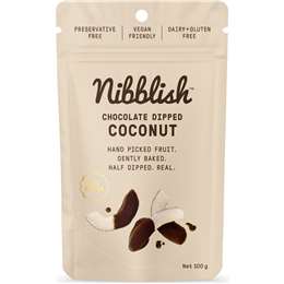 Nibblish Chocolate Dipped Coconut