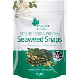 Connect Foods Seaweed Snaps Pumpkin & Sesame Seeds