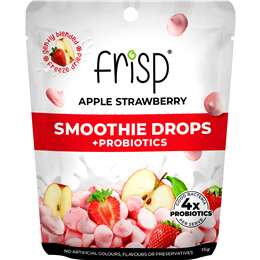 Frisp Smoothie Drops + Probiotics Apple Strawberry 15g