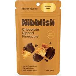 Nibblish Chocolate Dipped Pineapple