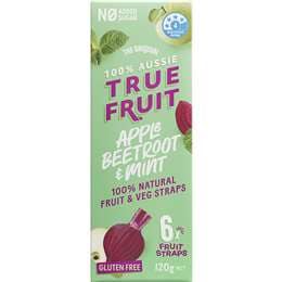 True Fruit 100% Aussie Apple Beetroot & Mint Straps