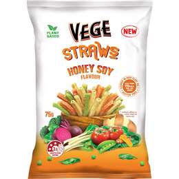 Vege Chips Straws Honey Soy 75g