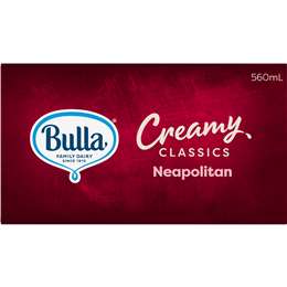 Bulla Creamy Classics Ice Cream Sandwich Neapolitan