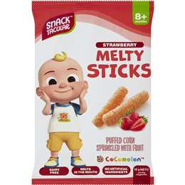 Snacktacular Melty Sticks Puffed Corn Strawberry 16g