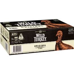 Wild Turkey Bourbon & Cola Cans