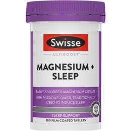 Swisse Ultiboost Magnesium & Sleep Coated Tablets 100 pack