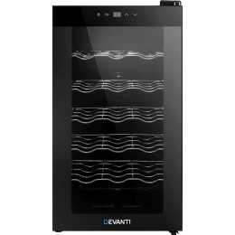 devanti wine cooler 18 bottles