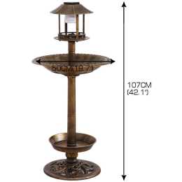 solar bird feeder station