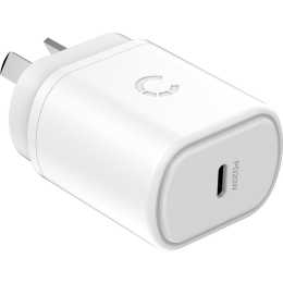 Cygnett PowerPlus 20w USB-C Wall Charger with Power Delivery - White ...