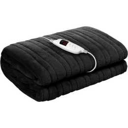 Giselle Bedding Heated Electric Throw Rug Fleece Sunggle Blanket Washable  Charcoal 1EA | Woolworths