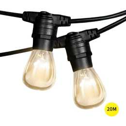 sharper image solar powered edison bulb string lights