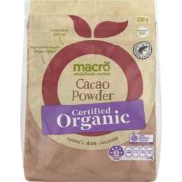 Macro Organic Cacao Powder 6pk Box 250g | Woolworths