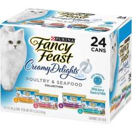 Fancy Feast Creamy Delights Poultry & Seafood Collection Wet Cat Food 