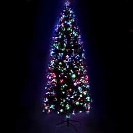 Jingle Jollys Christmas Tree 2.4M LED Xmas trees with Lights Multi ...