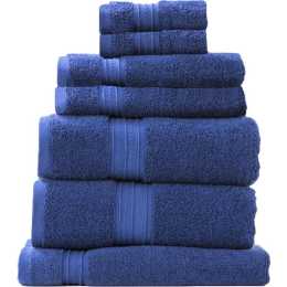 Renee Taylor Brentwood 650GSM Low Twist Towel Set Royal 7pc | Woolworths