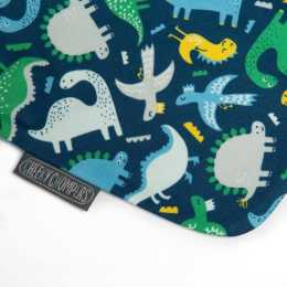 Cheeky Chompers Twin Pack Neckerbibs - Preppy Stripes & Baby Dino ...