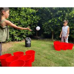 Jenjo Games Giant Beer Pong 12 Buckets & 3 Balls 1Ea | Woolworths