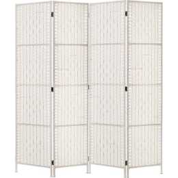 Artiss 4 Panels Room Divider Screen Privacy Rattan Timber Fold Woven ...