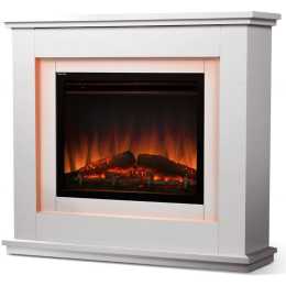 Devanti 2000W Electric Fireplace Mantle Portable Wood Heater 3D Log Flame  Effect 1EA | Woolworths