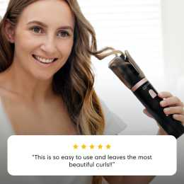 Wylera Hair Cordless Automatic Curler - Dreamwave Ultra Raven 