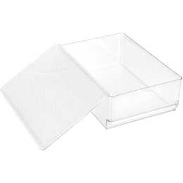 Boxsweden Crystal Fridge Tray w/ Lid Clear 30x20x10.5cm | Woolworths