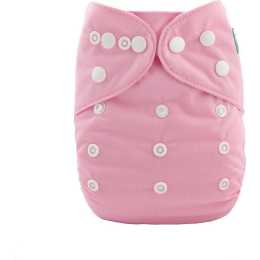 Alva Baby Solid Baby Pink Reusable Cloth Nappy | Woolworths