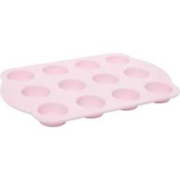 Wiltshire Pink Silicone 12 Cup Mini Muffin Pan | Woolworths