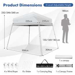 Ozark trail 12x12 slant leg clearance canopy