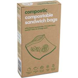 Compostic Compostable Sandwich Bags 15 Pack