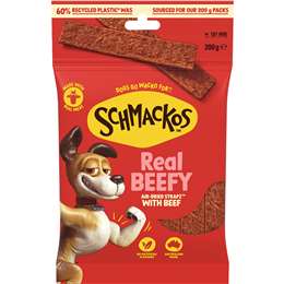 Schmackos Strapz Beef Dog Treats 