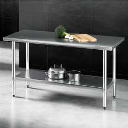 Cefito 1524x610mm Stainless Steel Kitchen Bench 304