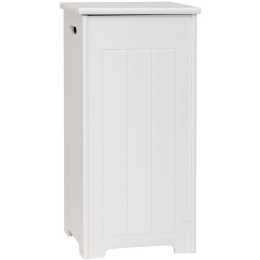 Alpine Bay Maine Bathroom Laundry Hamper - White