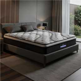 Giselle Queen Mattress 32cm 5 Zoned Pocket Spring Mattress Medium Firm Euro Top