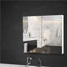 750x720mm Cefito Bathroom Mirror Cabinet White
