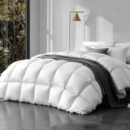 800GSM Super King Goose Down Feather Quilt Giselle Bedding