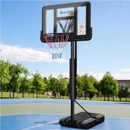 3.05M Basketball Hoop Everfit Stand System Adjustable Height Portable Pro Black
