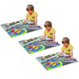 3x Disney Pixar Toy Story 80x70cm Megamat Playmat Kids 3y+ w/Vehicle Asst